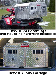 Owens Aluminum Dog Boxes for SUVs, ATVs, Motorcycles